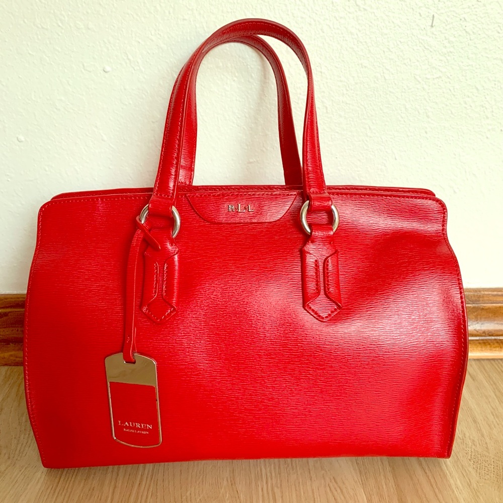 Bright Red Purse by Lauren Ralph Lauren